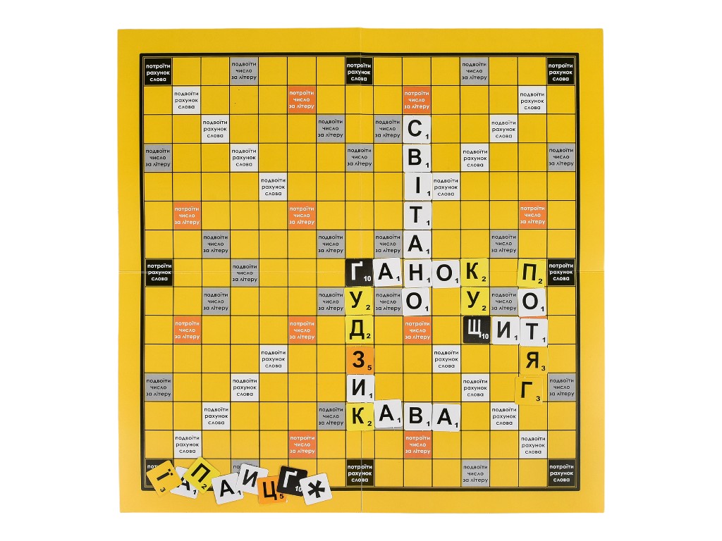 Настольная игра словесная Эрудит, сложение слов с букв, Strateg