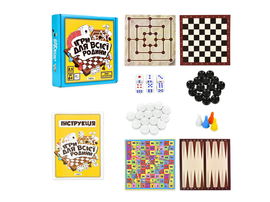 Набор настольных игр Игры для всей семьи, Strateg