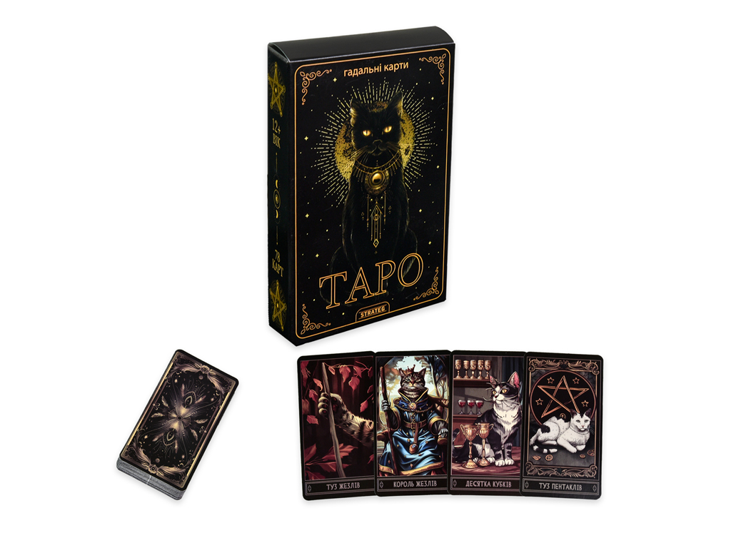 Карты игральные Таро, 78 карт, 12,8 см, с инструкцией, Strateg