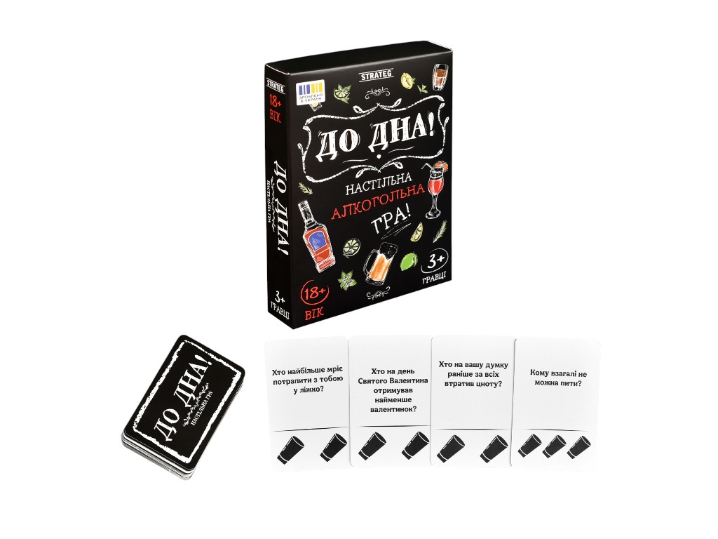 Настольная игра "До дна!", для компании 30971, 18+, Strateg