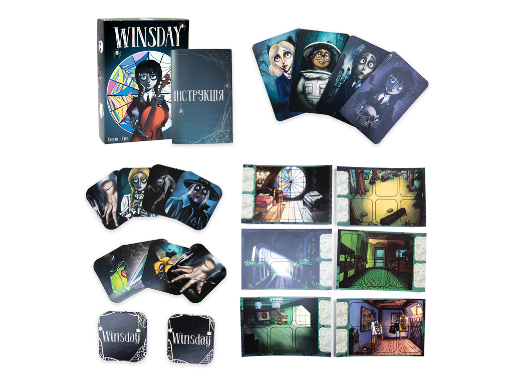 Игра настольная квест WINSday, с карточками и кубиком, Strateg