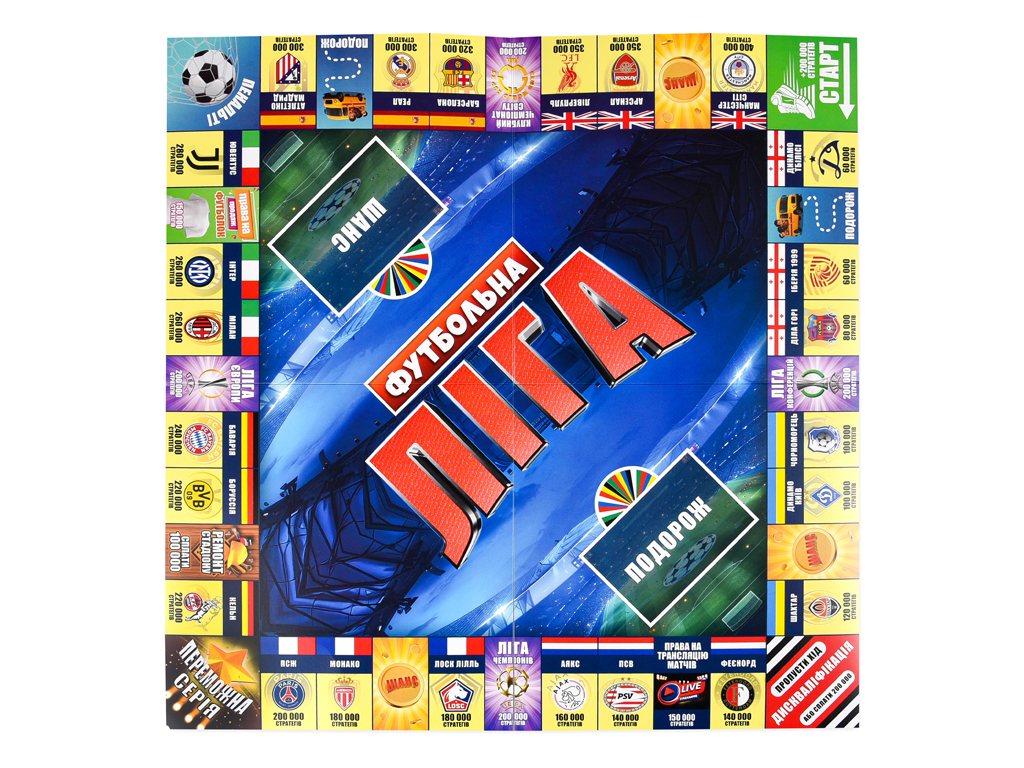 Игра настольная стратегия Футбольная лига, с полем и карточками, Strateg