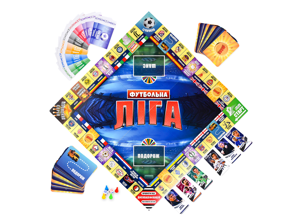 Игра настольная стратегия Футбольная лига, с полем и карточками, Strateg