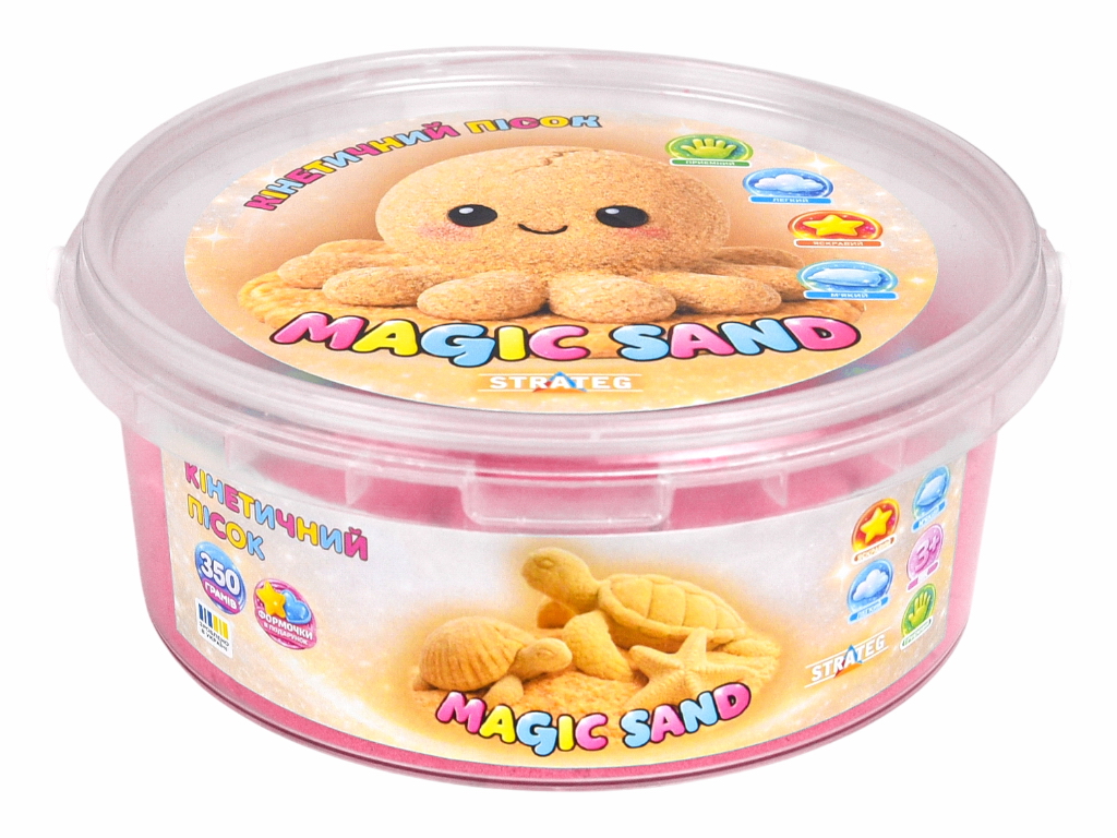 Кинетический песок Magic Sand розовый, Strateg