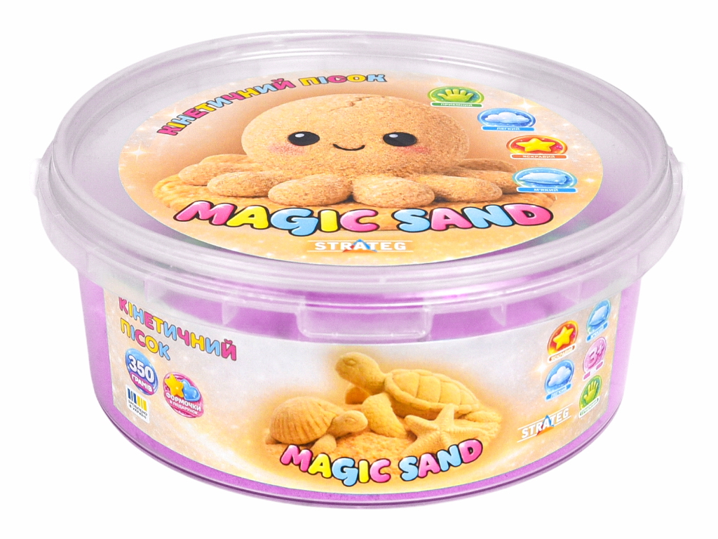 Кинетический песок Magic Sand фиолетовый, Strateg
