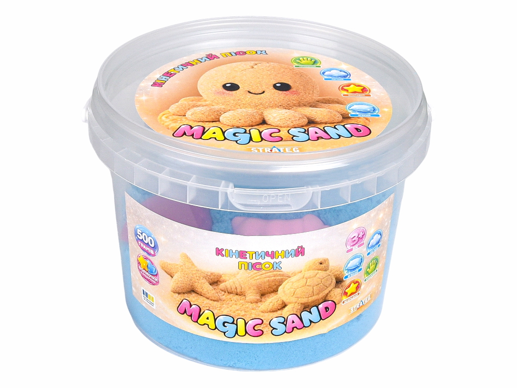 Кинетический песок Magic Sand голубой, Strateg