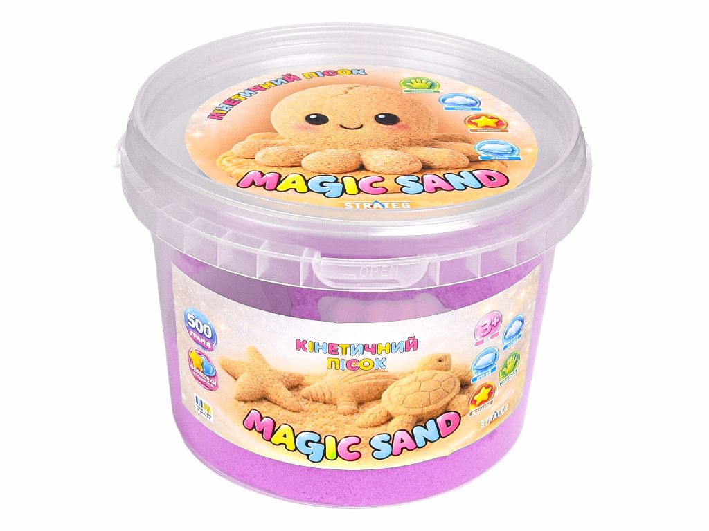 Кинетический песок Magic Sand фиолетовый, Strateg