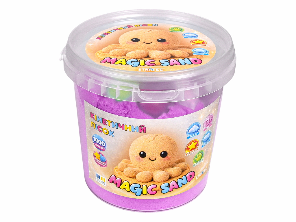 Кинетический песок Magic Sand фиолетовый, Strateg