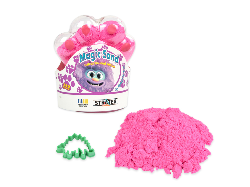 Кинетический песок Magic Sand в пакете, 0,25 кг, для лепки, Strateg