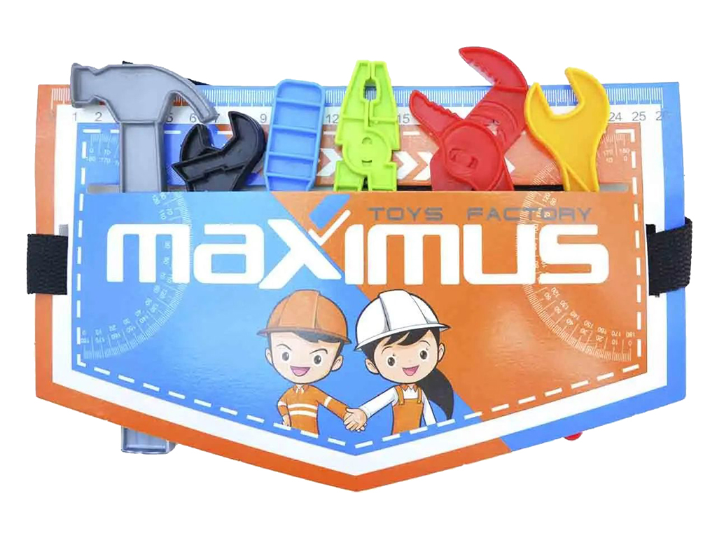 Набор инструментов на ремешке Веселый мастер. Maximus 5118