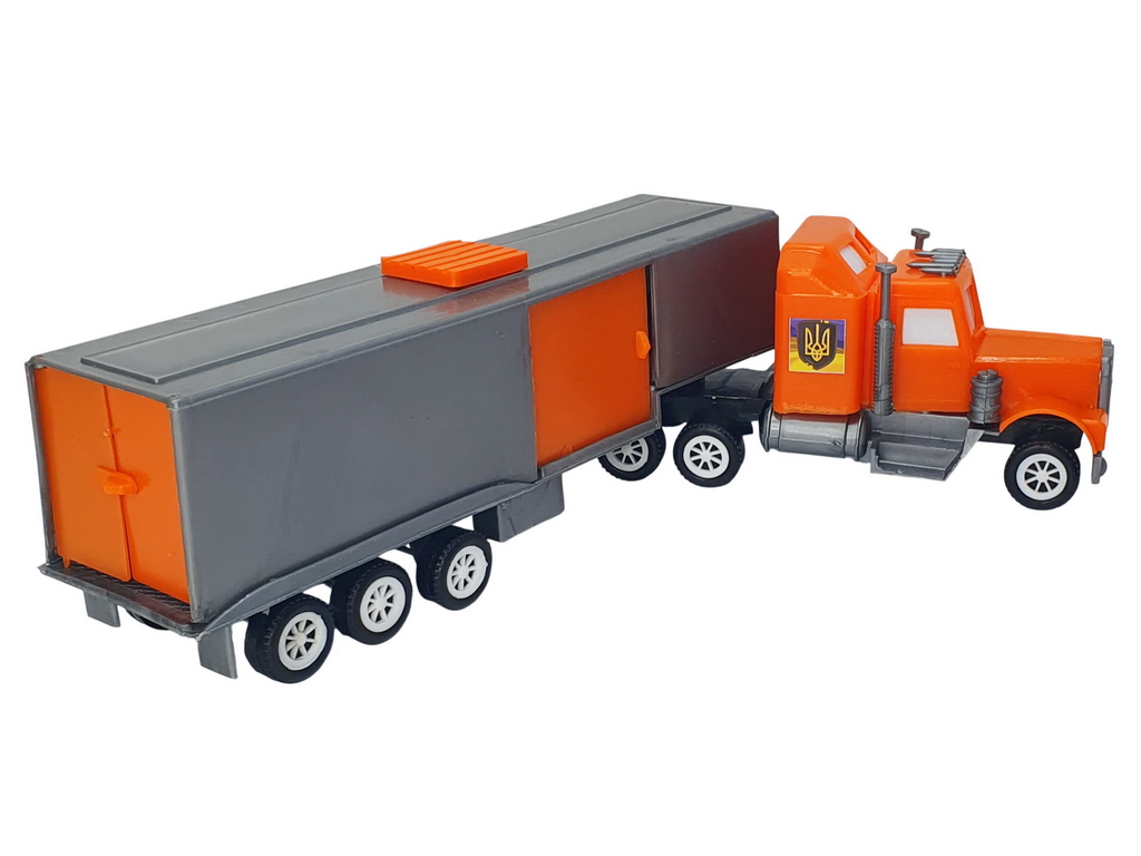 Машинка автовоз трейлер Mini Truck 5168, 38 см, с прицепом, Maximus
