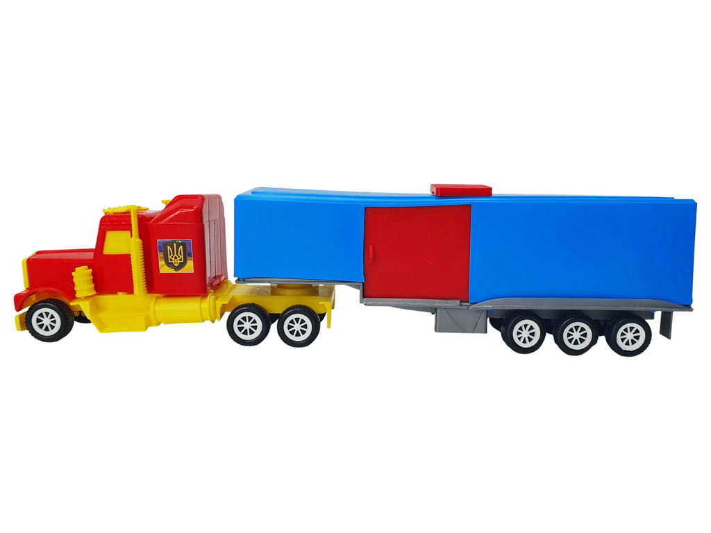 Машинка автовоз трейлер Mini Truck 5168, 38 см, с прицепом, Maximus