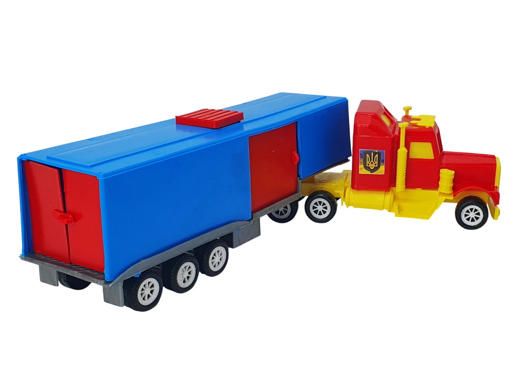 Машинка автовоз трейлер Mini Truck 5168, 38 см, с прицепом, Maximus