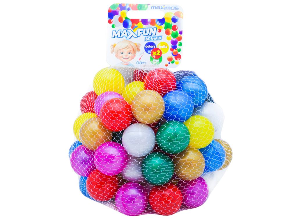 Набір кульок MaxFun 60 шт. діаметр 6 см. Maximus 5507