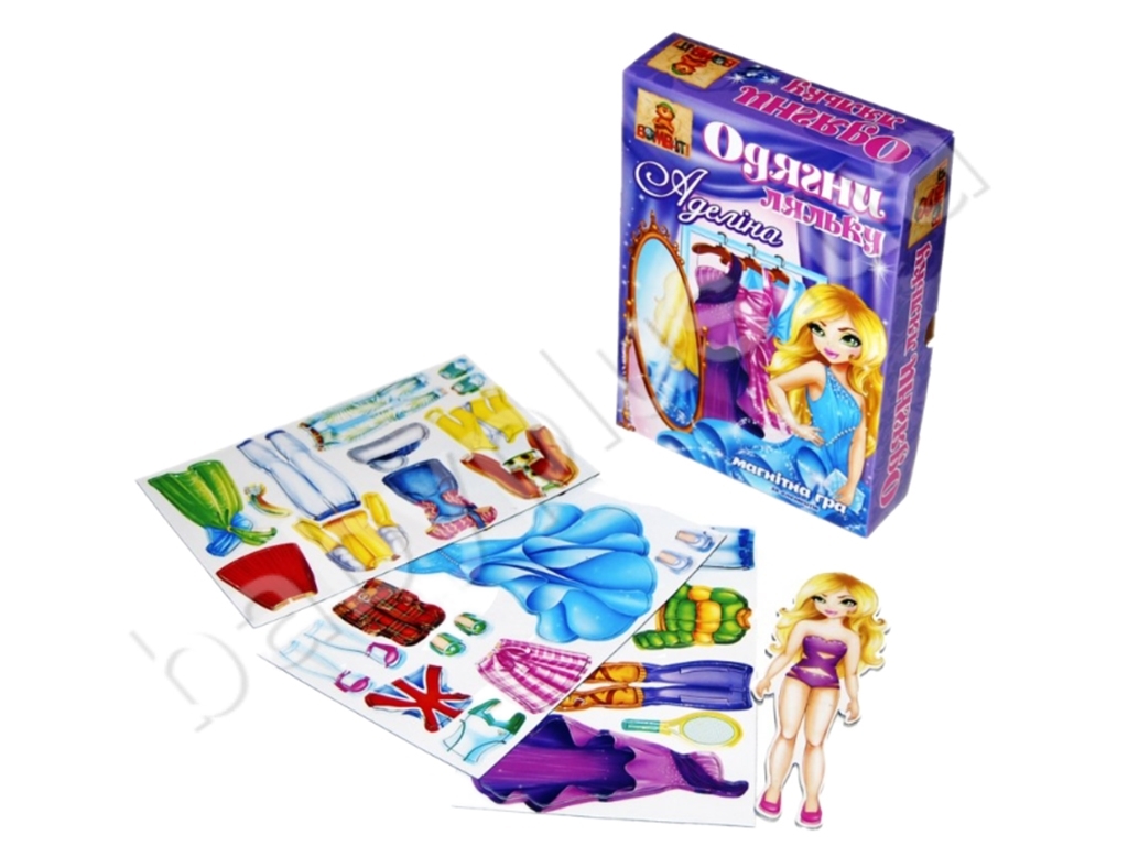 Настільна гра Одягни ляльку. Аделіна. Bombat Game 4820172800132