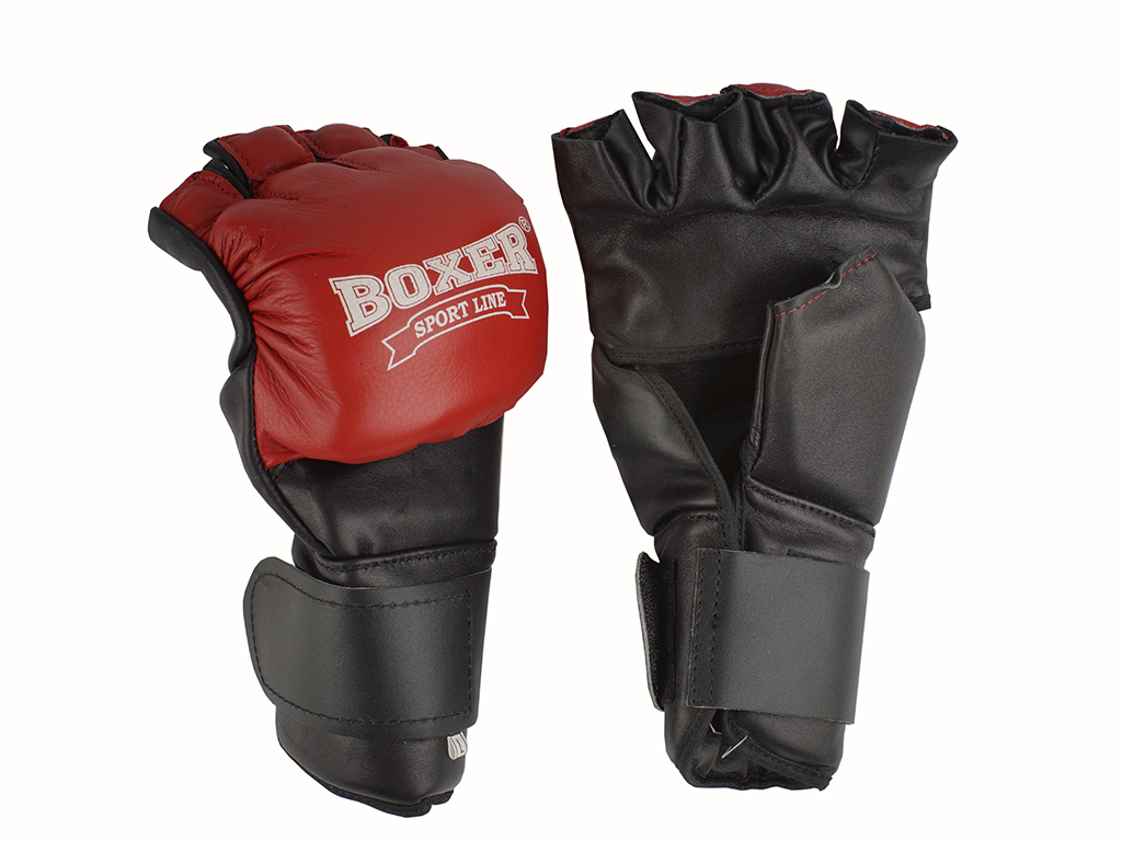 Рукавички Ірігумі L шкіра червоні. Boxer Sport Line 2019-01К