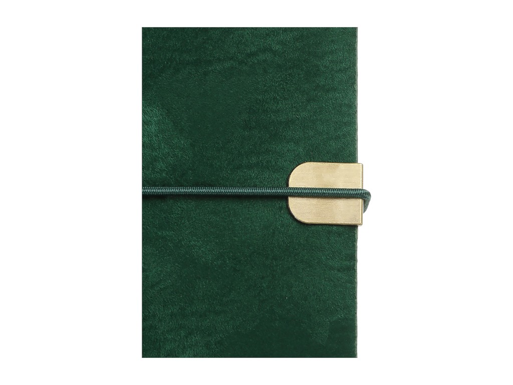 Щоденник недатований VELOUR, А5, 336 сторінок, зелений, штучна шкіра, BUROMAX