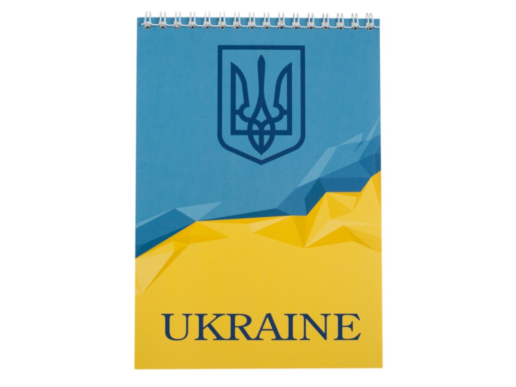 Блокнот, 48 листов, клетка, пружина сверху