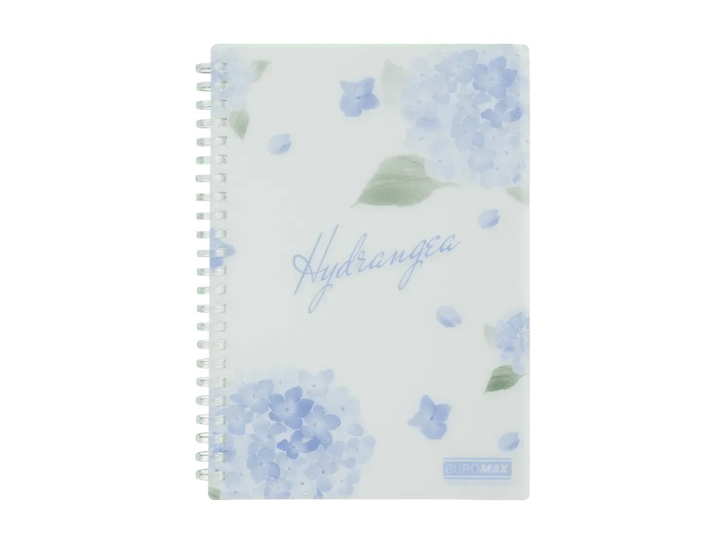 Блокнот в клетку с пластиковой обложкой на пружине, 80 листов