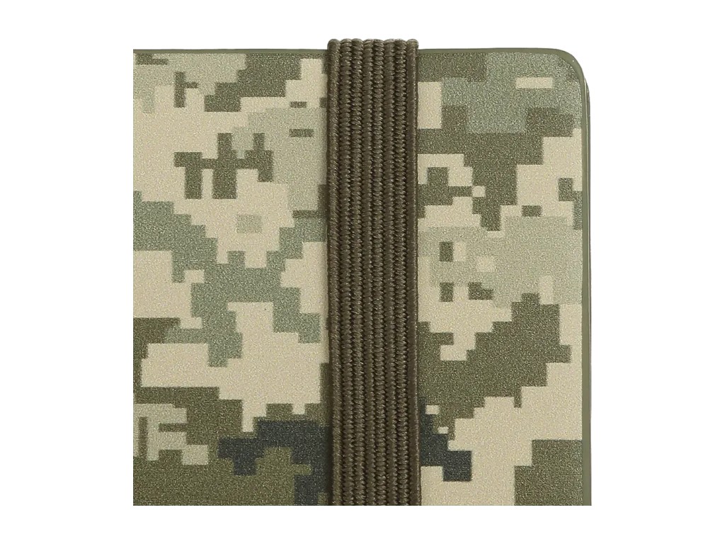 Еженедельник датированный Military 2026, 85×153 мм, 128 страниц, светло-зеленый (хаки), Buromax