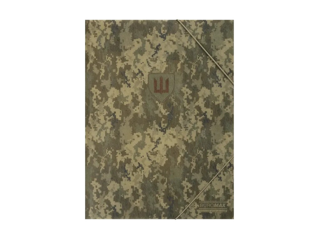 Папка на резинках A4 из матового пластика, дизайн Military