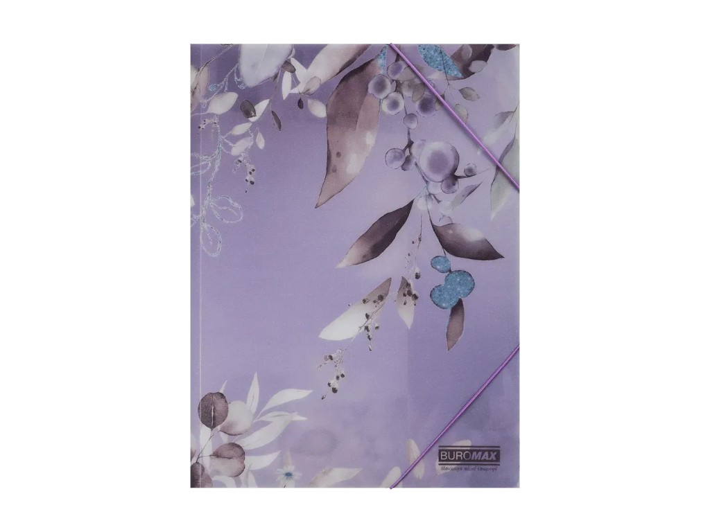 Папка на резинках A4 из матового пластика, дизайн Lavendula