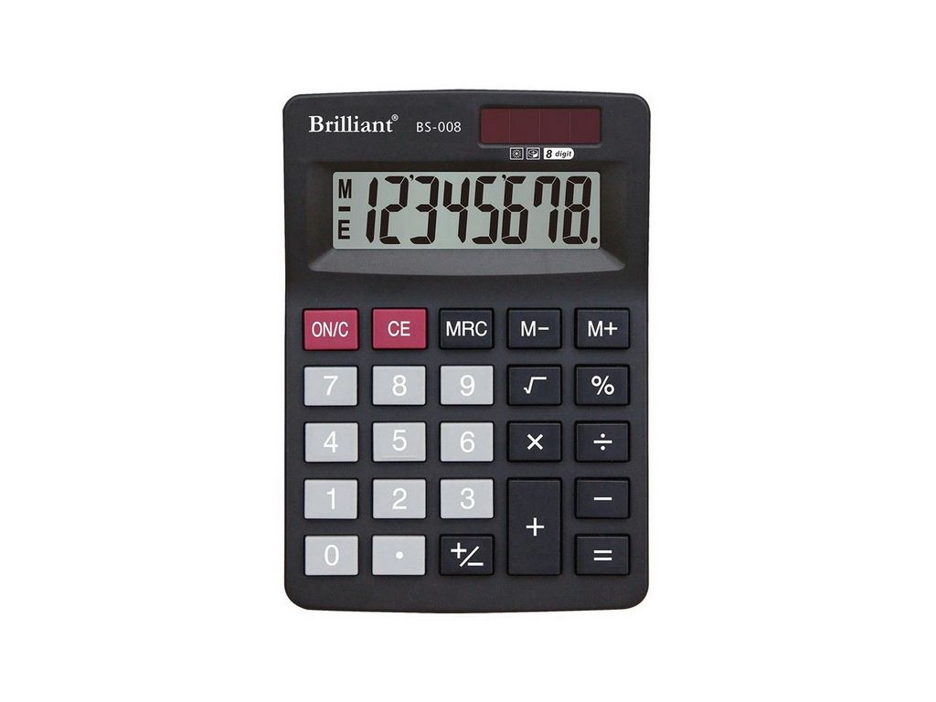 Калькулятор BS-008 8 р., 2-пит, Brilliant BS-008