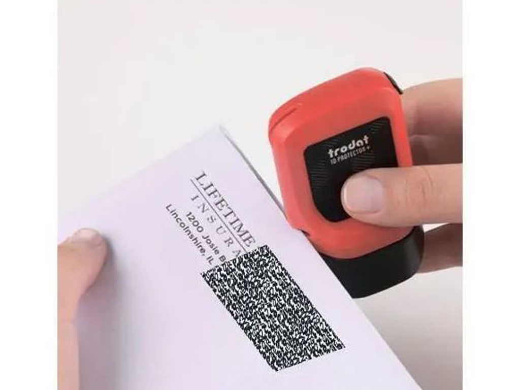 Роликовый штамп ID Protector+, 3 Refills, красный, TRODAT ID Protector+, 3 Refills