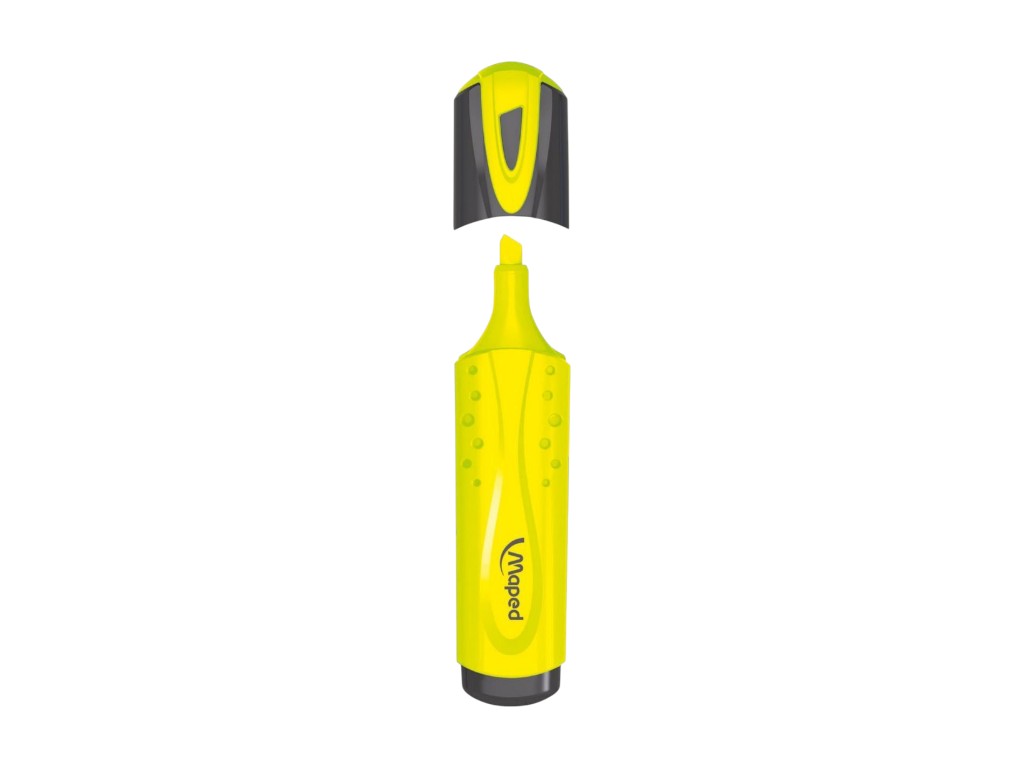 Маркер текстовый Maped Fluo Peps, скошенный наконечник, желтый