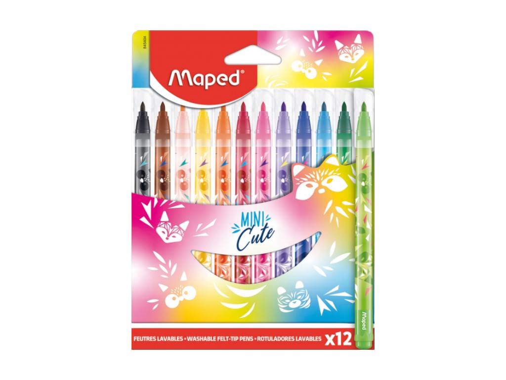 Фломастеры Maped MINI CUTE 12 цветов