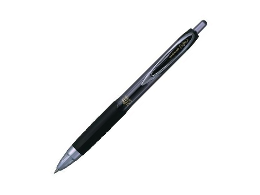 Ручка гелелева автоматична uni-ball Signo 207 micro 0.5мм, чорна, UNI UMN-207.(05).Black