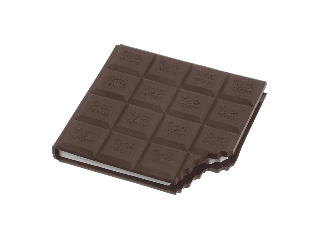 Блокнот нелінований Chocolate, 100x87 мм, 80 аркушів, ароматизована Soft Touch обкладинка, ZiBi