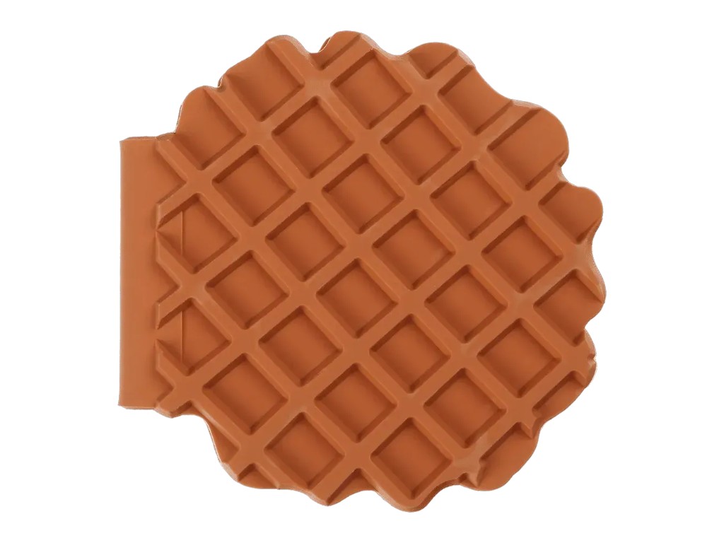 Блокнот нелінований Chocolate Waffle, 90x90 мм, 80 аркушів, ароматизована Soft Touch обкладинка