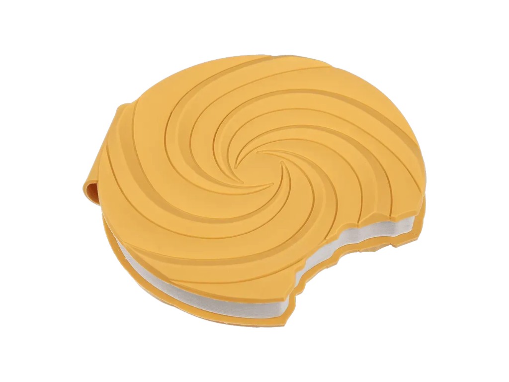 Блокнот нелінований Sweet Whirl, 90x90 мм, 80 аркушів, ароматизована Soft Touch обкладинка, ZiBi