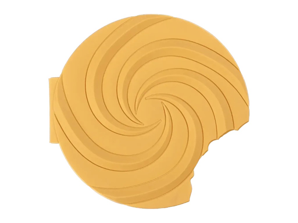 Блокнот нелінований Sweet Whirl, 90x90 мм, 80 аркушів, ароматизована Soft Touch обкладинка, ZiBi