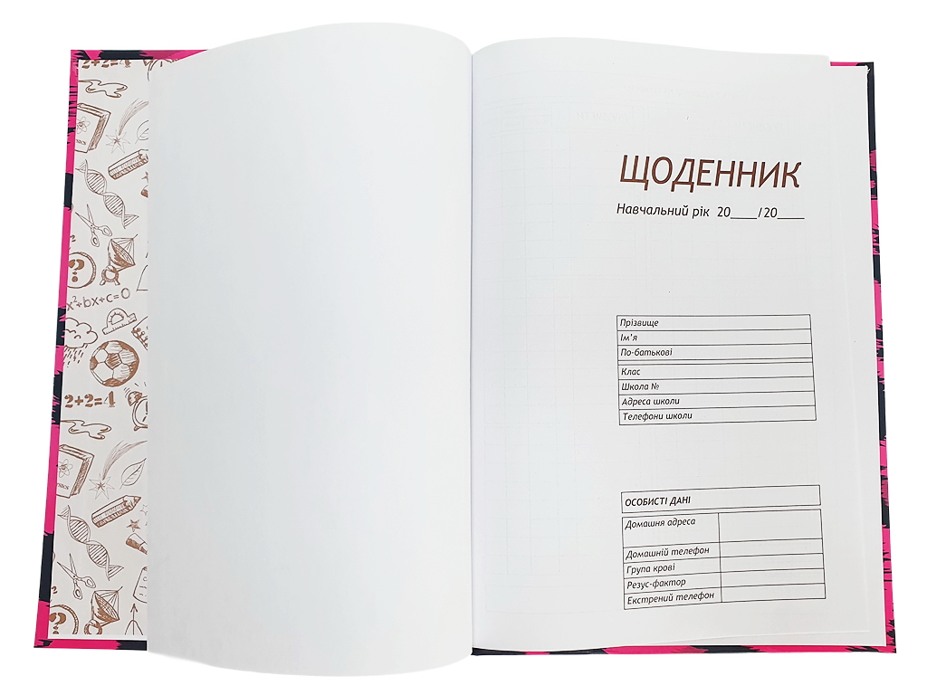 Щоденник шкільний, В5, 40 аркушів