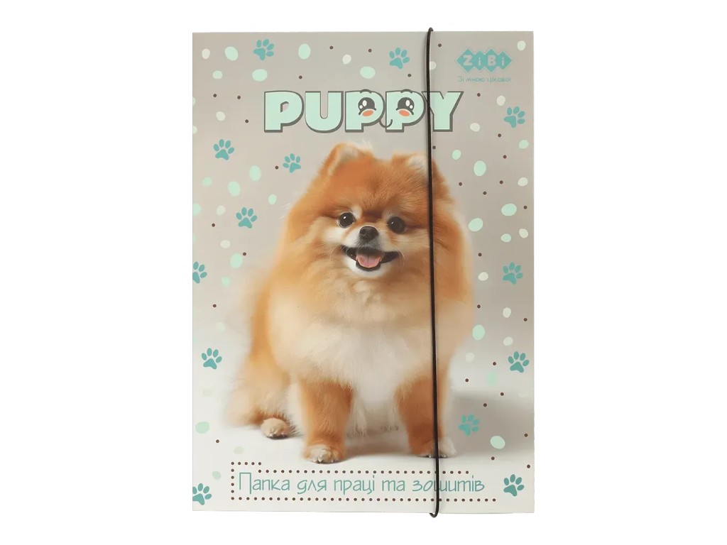 Папка для праці на гумці ZiBi Dog, формат A4, картонна, ZiBi