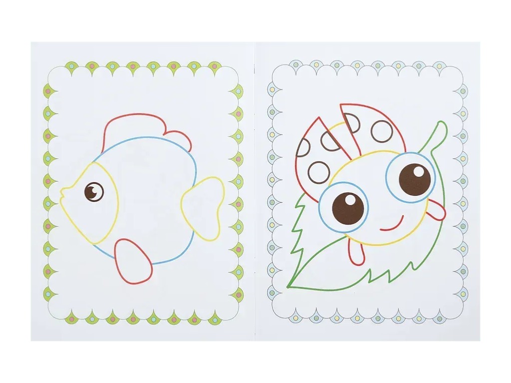 Розмальовка з контуром-підказкою, 3+, ZiBi BABY Line