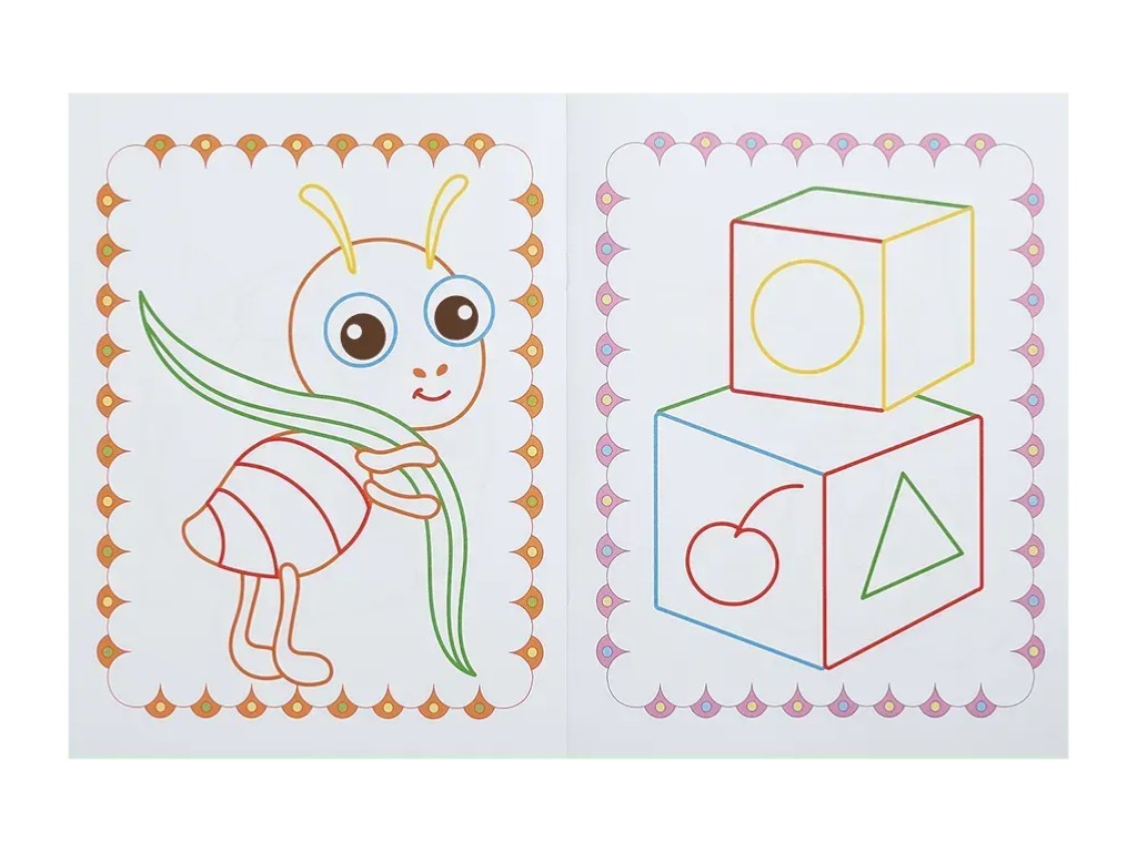 Розмальовка з контуром-підказкою, 3+, ZiBi BABY Line