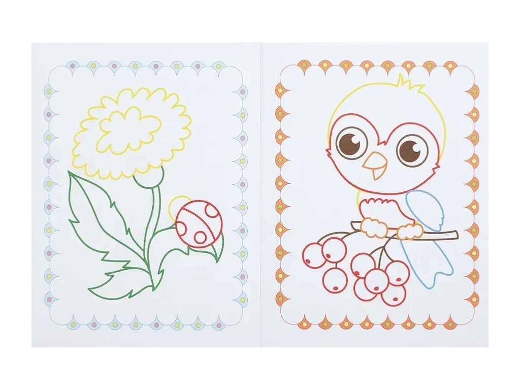 Розмальовка з контуром-підказкою, 3+, ZiBi BABY Line