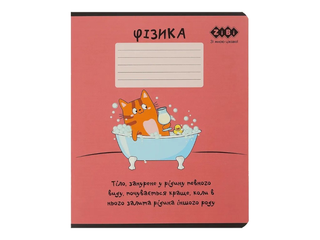 Зошит предметний у клітку Фізика, 36 аркушів B5 (ціна за 1 шт)