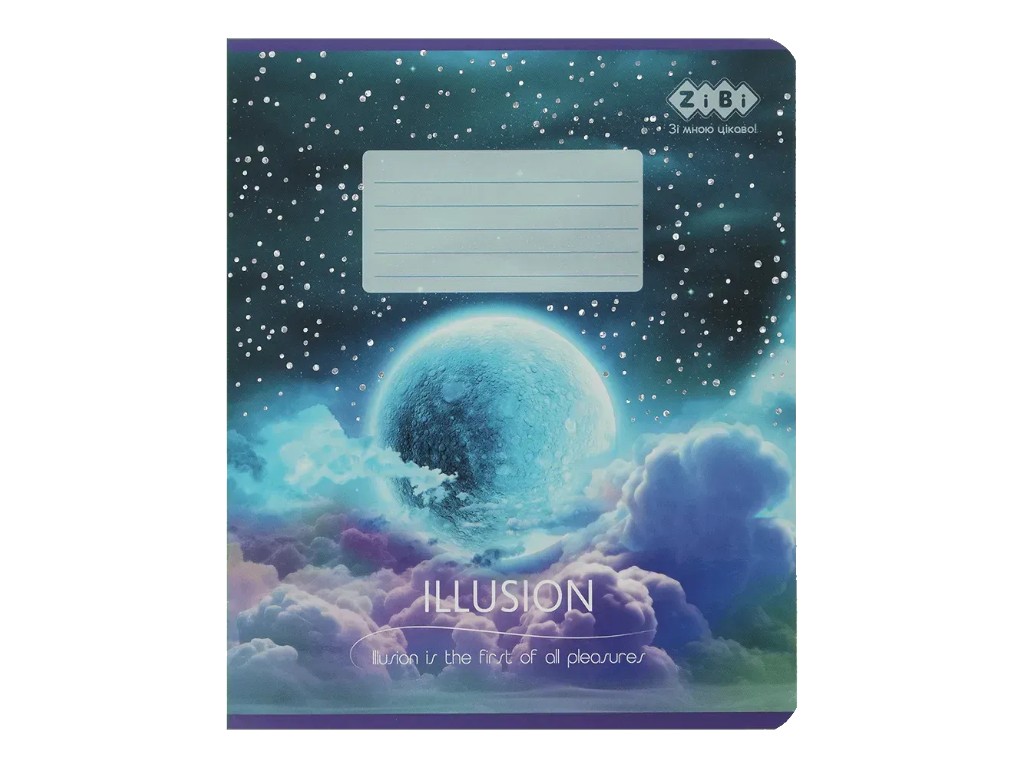 Зошит шкільний в клітинку Illusion, 36 аркушів B5 (Ціна за 1шт)