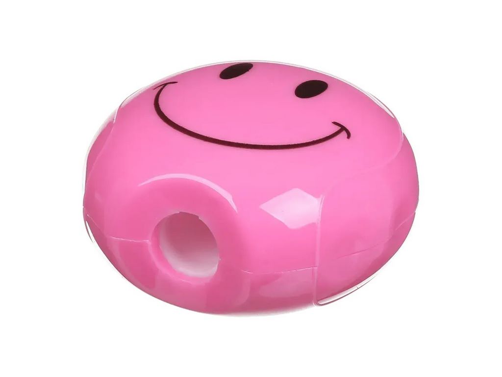 Чинка SMILE с контейнером, 1 отв, пластик корпус, ассорти, KIDS Line, ZiBi ZB5524