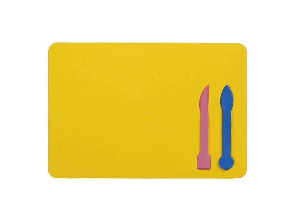 Дощечка для пластиліна, 2 стека, жовта, ZiBi ZB.6913-08