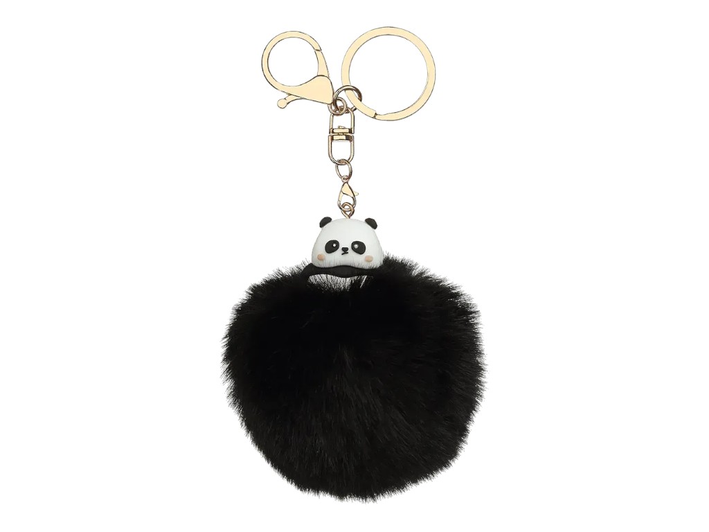 Брелок-помпон из меха PomPom Panda, около 8 см, ассорти дизайнов, (цена за 1шт) ZiBi