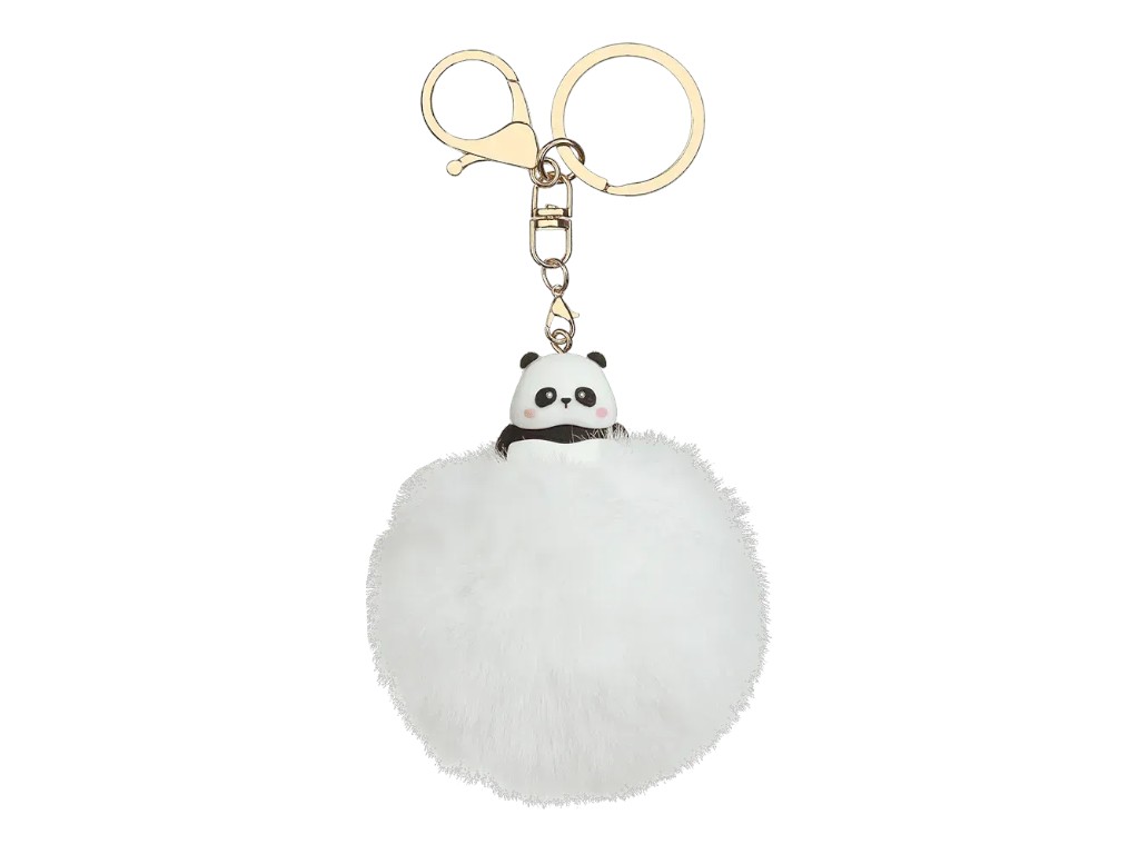 Брелок-помпон из меха PomPom Panda, около 8 см, ассорти дизайнов, (цена за 1шт) ZiBi