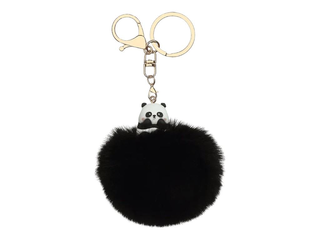 Брелок-помпон из меха PomPom Panda, около 8 см, ассорти дизайнов, (цена за 1шт) ZiBi