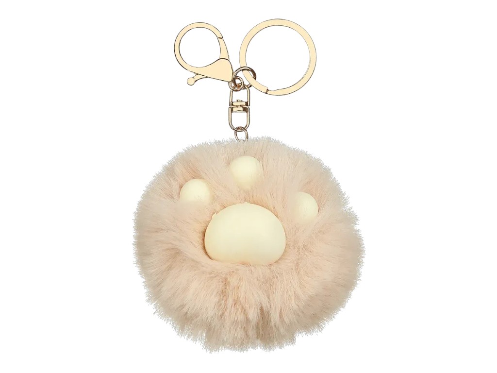 Брелок-помпон из меха PomPom Cutie, около 8 см, ассорти дизайнов, ZiBi (цена за 1шт) 