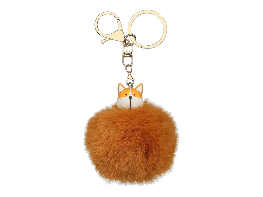 Брелок-помпон из меха PomPom Cutie, около 8 см, ассорти дизайнов, ZiBi (цена за 1шт) 