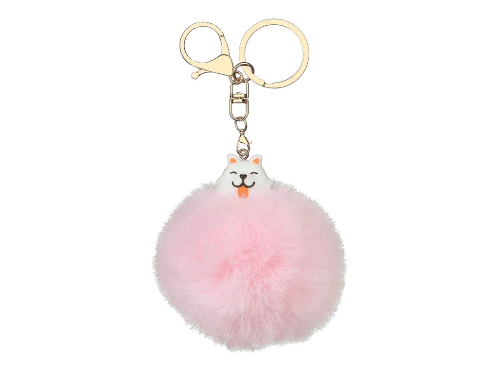 Брелок-помпон из меха PomPom Cutie, около 8 см, ассорти дизайнов, ZiBi (цена за 1шт) 